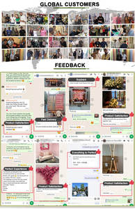 Arbre de cerisier artificiel en soie lisse blanc et vert, taille personnalisable, pour décoration de mariage - Product Image 5