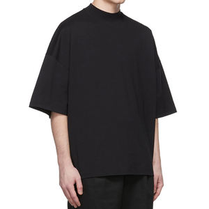 T-shirts décontractés à manches courtes pour hommes, coupe oversize à épaules tombantes, en tissu épais, vierges pour la personnalisation, vente en gros, fabricant - Product Image 2