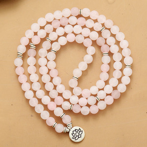 Imperial Stone Jewelry 8Mm Frosted Natural Stone Elastic <b>Bracelet</b> Flower Shape Gift Fashion <b>String</b> <b>Bracelets</b> - Product Image 2
