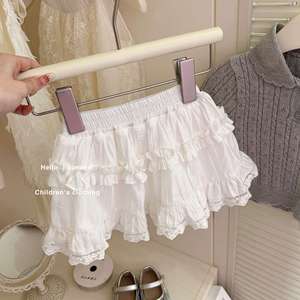 Tongxingyuan Girls Knit Polo Top And Skirt Set Gray Summer Outfit For Children - Product Image 3