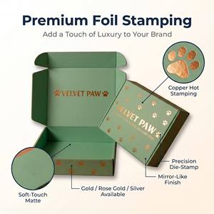Scatola di Cartone Ondulato Personalizzata con Logo, Stile Y2K Retrò, Arancione e Viola, Stampa a Colori su Entrambi i Lati, Goffratura per <span class=keywords><strong>Abbigliamento</strong></span> - Product Image 5