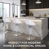 Tabourets de bar modernes en plastique PP réglable en hauteur mobilier de cuisine pour cafés commerciaux centre commercial espaces extérieurs