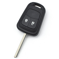 Offre Spéciale – Coque de Clé de Voiture à Distance Vierge Non Taillée HU100 à 2 Boutons, Remplacement de Coque de Clé pour Véhicule, Accessoire de Remplacement de Clé