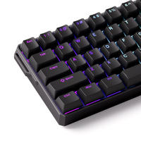 AKKO FUN60 Ultra TMR/HE Clavier de jeu 60 pour cent brillant à travers les touches PBT Interrupteur magnétique Clavier en aluminium Taux d'interrogation 8K