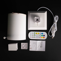 Lampe sur pied LED intelligente moderne, à changement de couleur RGB, synchronisation musicale, intensité réglable, pour coin, avec contrôle vocal et via application Wi-Fi, pour salon
