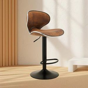 Luxury Modern Swivel High <b>Bar</b> <b>Stool</b> Durable Leather Counter Kitchen Chair for Restaurant Use - Product Image 3