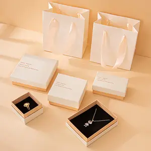 Scatola regalo personalizzata in cartone mini confezione regalo con orecchini da sposa collana gioielli scatole regalo a forma di libro di design