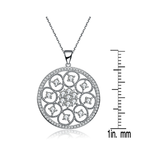 TD Collette Z argento Sterling Zirconia cubica squisita collana Glamour alla moda collane pendenti - Product Image 3