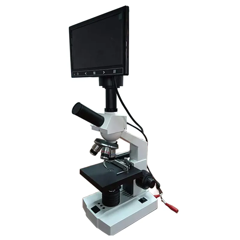 MY-B129F7高品質LCDスクリーンスマート三眼生物デジタル顕微鏡ランプ付き