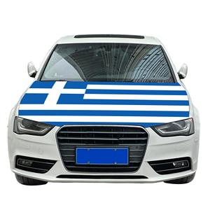 Housse de capot de voiture avec drapeau national grec, housse de moteur de voiture avec drapeau, vente <span class=keywords><strong>en</strong></span> gros, tissu élastique personnalisé, vente directe d'usine - Product Image 6