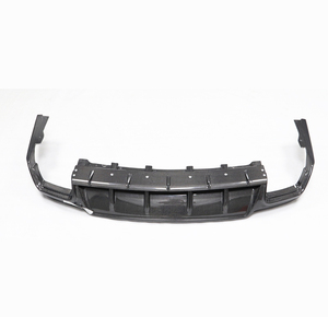 Nouveaux échappements arrière en fibre de carbone pour <span class=keywords><strong>Levante</strong></span> 2016-2020 - Tissage sergé 3K - Fixation par vis - Ajustement universel - Product Image 6