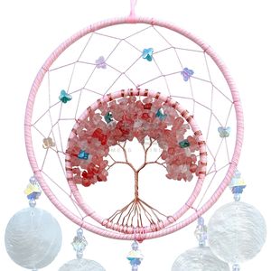 Anello di ferro intrecciato a mano con stella naturale eco-compatibile con conchiglia di natale tema scenico zona di primavera calda reti da acchiappasogni di cristallo - Product Image 3