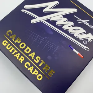 Caixa de papel para guitarra com logotipo personalizado, material de embalagem para guitarra, caixa de papel com estampa personalizada, artesanal de 300 g/m2