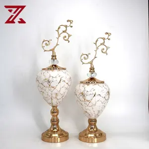 Bán Buôn Luxury Glass Pieces Ornament Hiện Đại Vintage Trang Trí Nội Thất Đối Tượng Cho Trang Trí Bảng Top Phụ Kiện