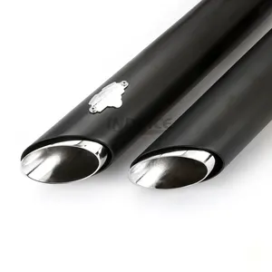 Hệ thống ống xả kiểu ngắn xếp tầng màu đen dành cho Harley Sportster 2004-2013 Xl883 Xl1200 - Product Image 3