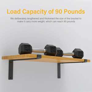 Planken Beugels Diy Custom Groothandel Haak L Ondersteuning Muur Gemonteerde Zware Drijvende Metalen Stalen Gietijzeren Plank Beugels - Product Image 5