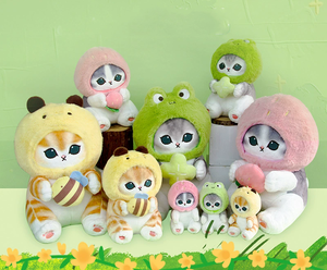 Mofusand แมวแท้ fushandi <span class=keywords><strong>ฉลาม</strong></span>แมวปลอมตุ๊กตากระรอกแรคคูนแพนด้าตุ๊กตาเครื่องประดับจี้ - Product Image 2