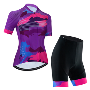 Ensembles de combinaisons de cyclisme à manches longues avec logo personnalisé <span class=keywords><strong>pour</strong></span> femmes Vêtements de vélo de montagne respirants <span class=keywords><strong>pour</strong></span> les cyclistes - Product Image 3