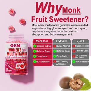 Kadın metillenmiş Multivitamin Gummies: A, C, D, K, B12, demir, Folate, Inositol vitaminleri-cilt, saç, enerji, bağışıklığı destekler - Product Image 5
