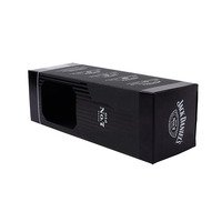 Fait à la main Personnalisé Pliable Noir de Luxe En Carton Cadeau Papier Emballage Boîte À Vin