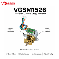 Moteur pas à pas micro 15 mm VGSM1526 NEMA 6 5V 2 phases 18 degrés avec boîte de vitesses 50:1 pour photographie, maison intelligente et impression