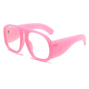 Fashion Lady Decorative Mirror Fashion Street <b>Photo</b> Personality Color Matching <b>Large</b> <b>Frame</b> Flat Glasses - Product Image 3