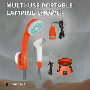 Ensemble de douche de camping portable Douche extérieure multifonctionnelle en matière plastique - Product Image 2