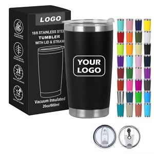 Gobelet isotherme en acier inoxydable 20 oz à double paroi, tasse à café de voyage avec couvercle, bouteille d'eau, logo personnalisé - Product Image 3