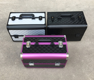 Custodie <span class=keywords><strong>per</strong></span> treni cosmetici in alluminio borse Vanity Makeup Beauty Boxes custodia <span class=keywords><strong>per</strong></span> il trucco - Product Image 4