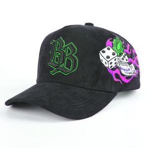 Chất Lượng Cao Satin Lót 3D Thể Thao Mũ Bóng Chày <span class=keywords><strong>Hat</strong></span> Cho Nam Giới Biểu Tượng Tùy Chỉnh Cotton Gorras Da Lộn Màu Đen Brim <span class=keywords><strong>5</strong></span> Bảng Điều Chỉnh Mũ Bóng Chày - Product Image 4