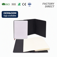 Carnets vierges en cuir pour sublimation, logo personnalisé, impression intégrale, format A6, promotion, journal imprimé blanc