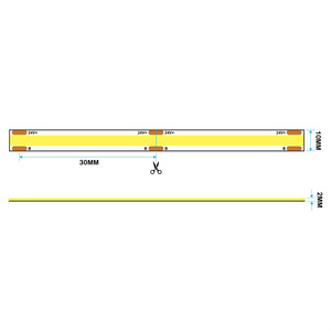 Rgbic cob LED 10มม. กว้าง12V 24V 5ม. แถบไฟ RGB แบบแอดเรชั่นได้ไร้รอยต่อ420ไฟ LEDs/M - Product Image 5
