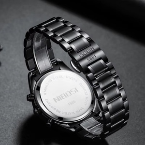 Reloj Cronógrafo de Cuarzo para Hombre, Modelo 2375, Dorado, de Lujo, con Correa de Acero Inoxidable, Resistente al Agua 3BAR, Completo - Product Image 3