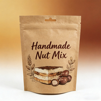 Bolsa de Papel Kraft Marrón Biodegradable y Reciclable, Impresa Personalizada, Ecológica, Compostable, de Grado Alimenticio para Azúcar, Pizza y Bocadillos