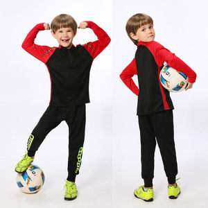Grosir Pabrik Setelan Latihan Sepak Bola Anak Laki-laki dan Perempuan Lengan Panjang Pakaian Olahraga Cetak Transfer Panas 100% Poliester - Product Image 6