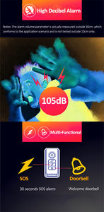 Sécurité à domicile sans fil télécommande porte fenêtre capteur de Vibration <span class=keywords><strong>alarme</strong></span> vélo moto <span class=keywords><strong>voiture</strong></span> antivol magnétique porte <span class=keywords><strong>alarme</strong></span> - Product Image 6
