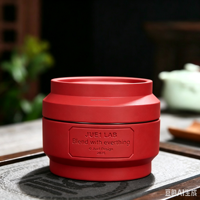 Pot de rangement artisanal en béton et métal pour décoration de bureau, idéal comme cadeau premium pour souvenir de mariage, pour ranger thé, café, bonbons, chocolat