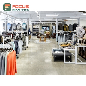 Diseño de Tienda de Última Generación, Muebles de Acero Inoxidable para Tiendas, Diseño de Interiores Comerciales para Tiendas de Ropa - Product Image 5