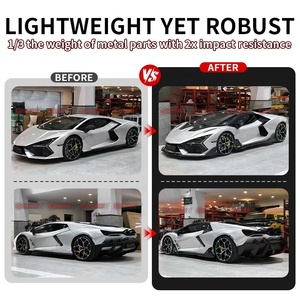 Kit de Carrocería de Fibra de Carbono Seca Estilo DK de Alta Calidad para Lamborghini Revuelto, Difusor Delantero y Trasero, Faldones Laterales, Capó del Motor - Product Image 2