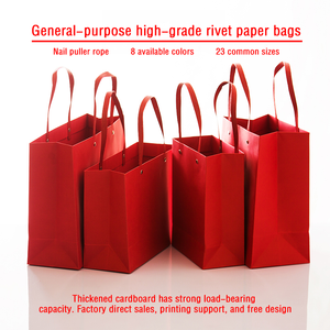 Özel perçin koyu mavi karton Tote çanta giyim kozmetik ambalaj kağıt torba iş sergi hediye Tote - Product Image 4