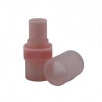 Tube de rouge à lèvres vide Yuecai givré translucide carré 3,2g, tube de baume à lèvres en plastique, vente en gros, logo personnalisé