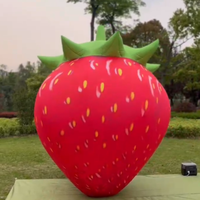 Modèle gonflable de plante gonflable de modèle de grande fraise gonflable de fraise pour la publicité