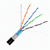 Kabel Ethernet Cat5e FTP Outdoor dengan Selubung Luar PE untuk Penggunaan Bawah Tanah & Luar Ruangan (Suplai Massal)