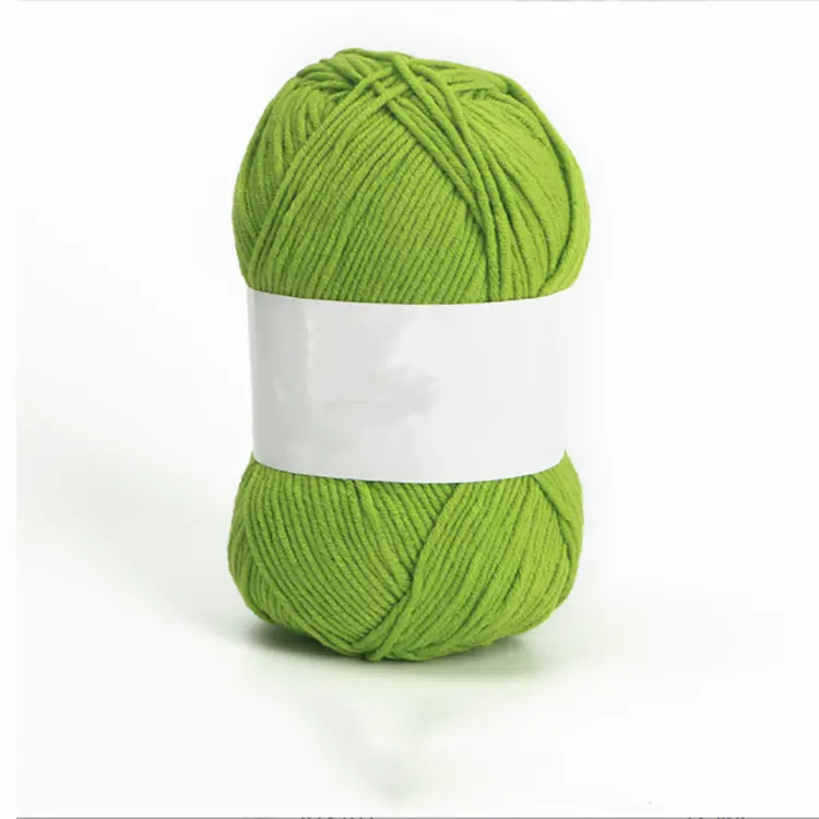 ボールヤーン50g染め色手編みかぎ針編みベビーキッズセーターバッグ100% ミルクコーマ綿糸