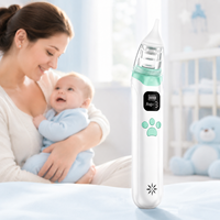 Aspirateur nasal électrique pour bébé, nettoyeur de nez, aspirateur de mucus, musique, aspiration douce 68Kpa, sans BPA, kit de soins quotidiens pour nouveau-nés, Nimicoo KA1001