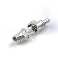 KRES FF9-25-P Robinet à boisseau sphérique à double interverrouillage à débit complet raccord rapide utilisé dans le refroidissement liquide des centres de données pour la distribution de fluides