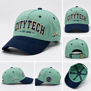 Gorra de Béisbol Deportiva Unisex de Dos Tonos, Estilo Dad Hat, con Logotipo Personalizado, Bordado 3D, 5 Paneles, de Algodón, Estilo Universitario y Urbano, Certificada de Fábrica - Product Image 1