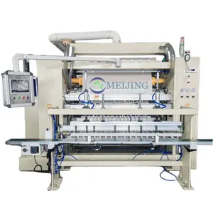 Caliente de la venta de productos de la empresa logotipo en relieve de plegado cara tejido producto de papel que hace la máquina