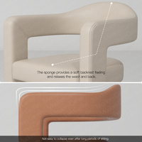 Madamcenter Chaise de manucure moderne pour techniciens en manucure Mobilier de salon pour client Nail Spa Salon Tech Station Rose