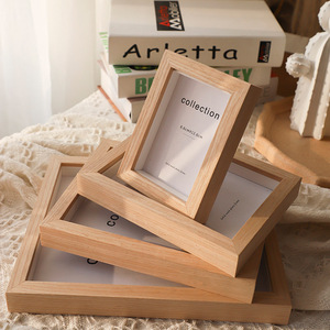 Arte de pared de diseño Simple de madera maciza de alta calidad, regalo DIY, caja de sombra de Australia, marcos de madera profunda, vidrio para paisajes, temas de flores - Product Image 5